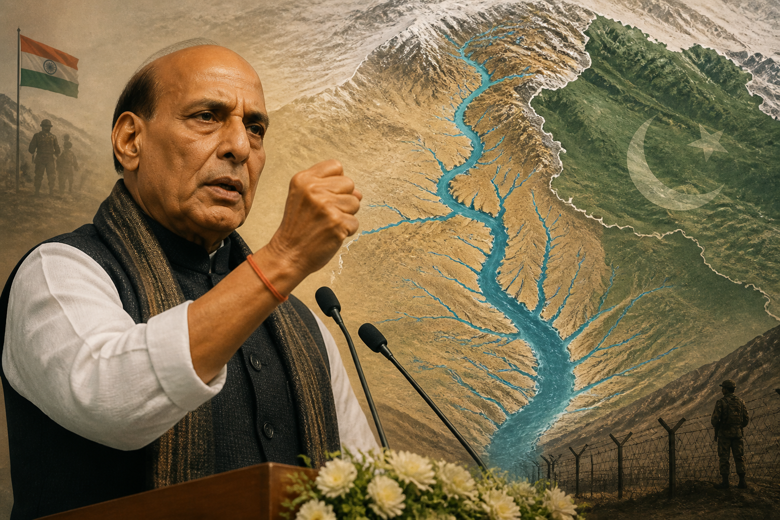 राजनाथ सिंह की पाकिस्तान को चेतावनी: आतंकवाद पर सिंधु जल समझौता होगा प्रभावित
