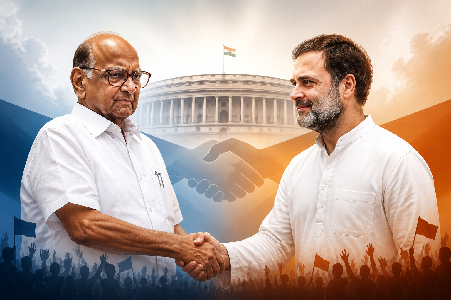 NCP-कांग्रेस विलय: शरद पवार गुट का कांग्रेस में विलय संभव
